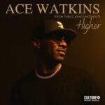 Album cover for Ace Watkins' Higher: man wearing a cap and sunglasses against a dark backdrop, with the artist name and the word 'Higher' visible; Culture Music Group logo bottom right.